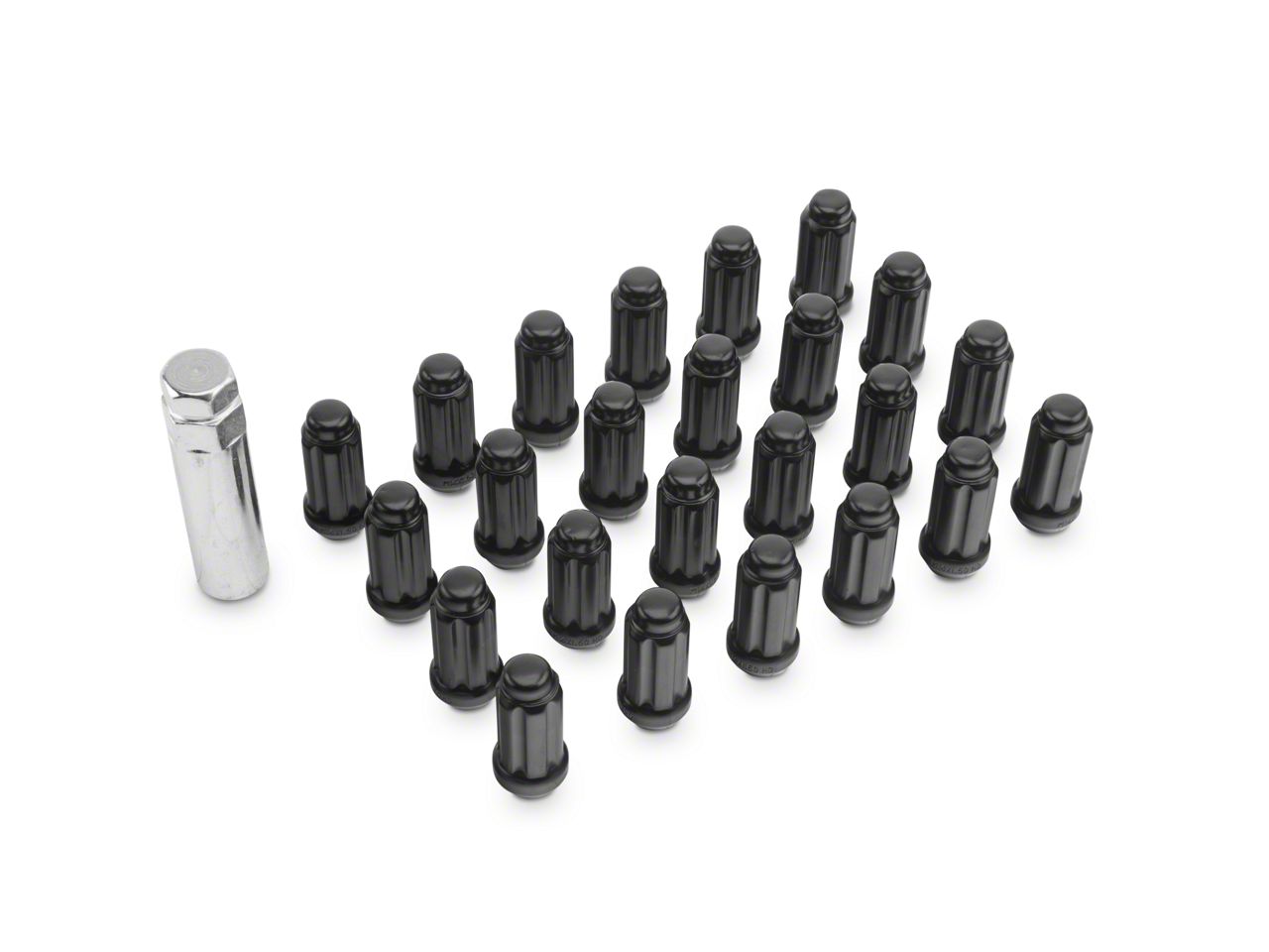 black lug nut set