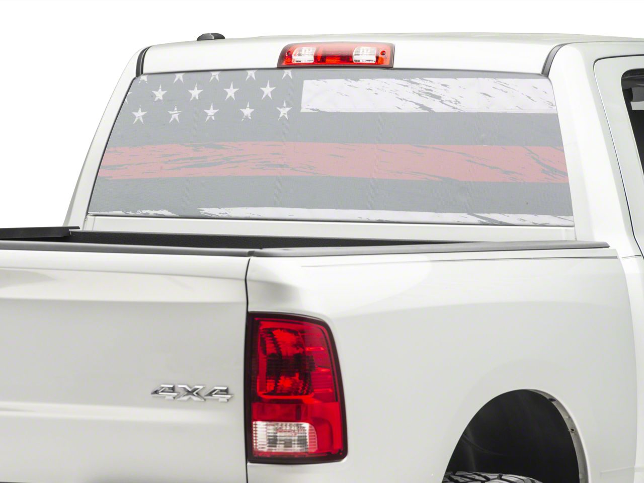 ram 1500 rear window flag decal