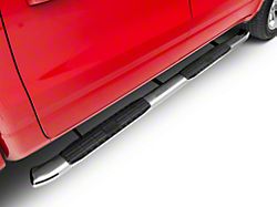 Barricade Pinnacle 4-Inch Oval Bent End Side Step Bars; Stainless Steel (19-22 RAM 1500 Crew Cab)