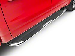 Barricade 4-Inch Oval Bent End Side Step Bars; Stainless Steel (19-22 RAM 1500 Crew Cab)