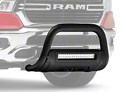Barricade 3.50-Inch Bull Bar with Skid Plate and 20-Inch LED Light Bar; Textured Black (19-22 RAM 1500, Excluding Rebel & TRX)