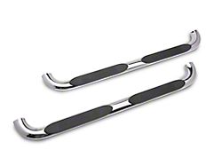Barricade 4-Inch Oval Bent End Side Step Bars; Stainless Steel (19-22 RAM 1500 Quad Cab)
