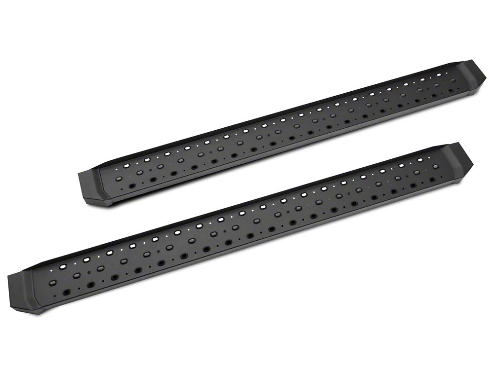 Barricade Rattler Running Boards; Textured Black (19-24 RAM 1500 Quad Cab)