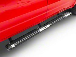 Barricade Saber 5-Inch Aluminum Side Step Bars; Stainless Cover Plates (19-22 RAM 1500 Quad Cab)