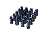 Black XL Acorn Lug Nut Kit; 14mm x 1.5; Set of 24 (19-26 RAM 1500)