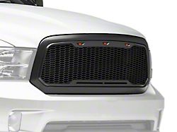 RedRock 4x4 Baja Upper Replacement Grille with LED Lighting; Charcoal (13-18 RAM 1500, Excluding Rebel)