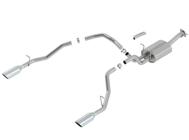 Borla RAM 1500 Touring Dual Exhaust System with Chrome Tips; Rear Exit ...