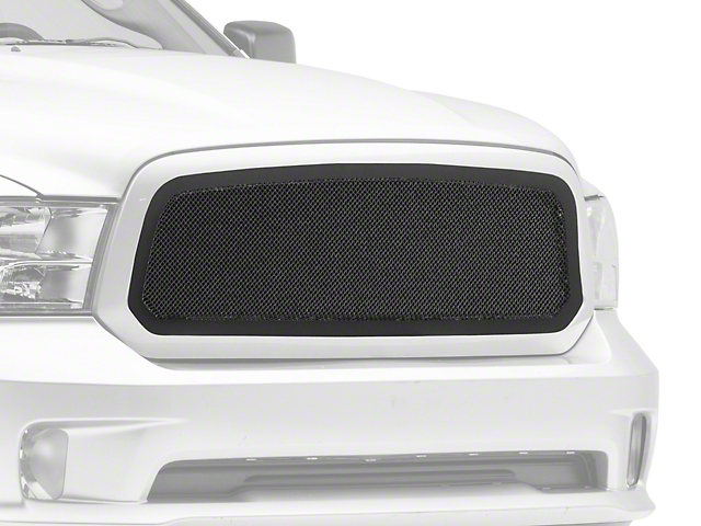 RedRock Wire Mesh Upper Replacement Grille; Black (13-18 RAM 1500, Excluding Rebel)