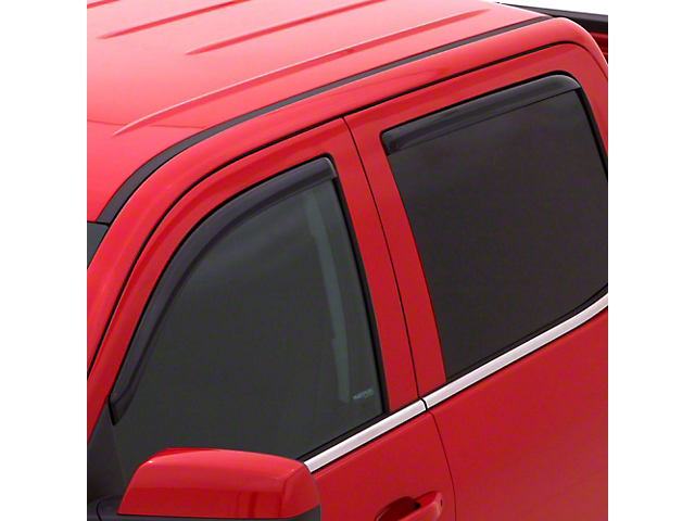 In-Channel Ventvisor Window Deflectors; Front and Rear; Dark Smoke (19-22 RAM 1500 Quad Cab)