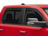 Low Profile Ventvisor Window Deflectors; Front and Rear; Dark Smoke (19-26 RAM 1500 Crew Cab)