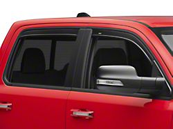 Low Profile Ventvisor Window Deflectors; Front and Rear; Dark Smoke (19-23 RAM 1500 Crew Cab)