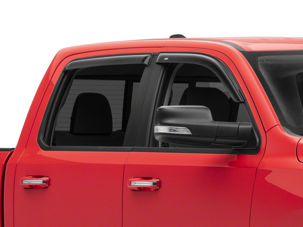 RAM 1500 Ventvisor Window Deflectors; Front and Rear; Dark Smoke (19-22 ...