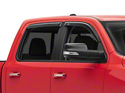 Ventvisor Window Deflectors; Front and Rear; Dark Smoke (19-22 RAM 1500 Crew Cab)
