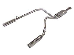 Pypes Pype-Bomb Dual Exhaust System with Polished Tips; Rear Exit (19-22 5.7L RAM 1500 w/ Factory Dual Exhaust)