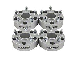 Supreme Suspensions 1.50-Inch Pro Billet Hub and Wheel Centric Wheel Spacers; Silver; Set of Four (02-11 RAM 1500, Excluding Mega Cab)