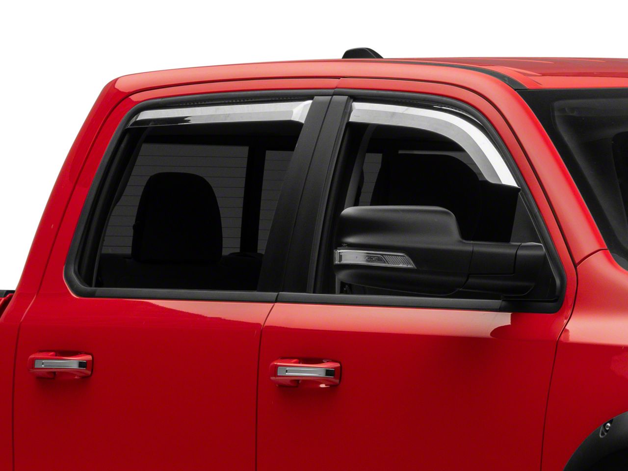 PUTCO Element Chrome In-Channel Window Visors For Ram 1500 2500 3500 - 480137, Full Set - View #3