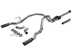 Flowmaster Outlaw Dual Exhaust System with Black Tips; Side/Rear Exit (19-22 5.7L RAM 1500)