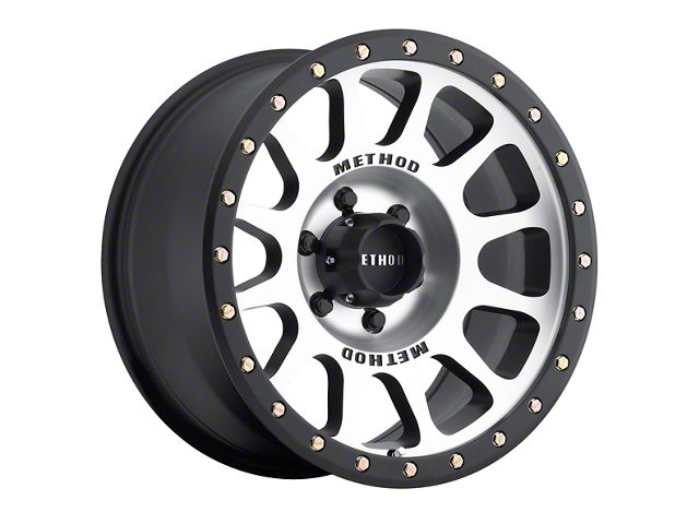 Method Race Wheels MR305 NV Matte Black Machined 6-Lug Wheel; 18x9; -12mm Offset (16-23 Tacoma)