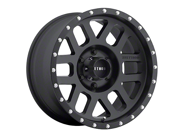 Method Race Wheels MR306 Mesh Matte Black 6-Lug Wheel; 18x9; -12mm Offset (22-23 Tundra)
