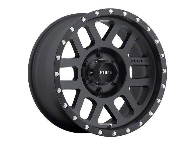 Method Race Wheels MR306 Mesh Matte Black 6-Lug Wheel; 18x9; -12mm Offset (05-15 Tacoma)