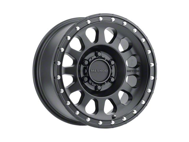 Method Race Wheels MR315 Matte Black 6-Lug Wheel; 17x9; -12mm Offset (05-15 Tacoma)