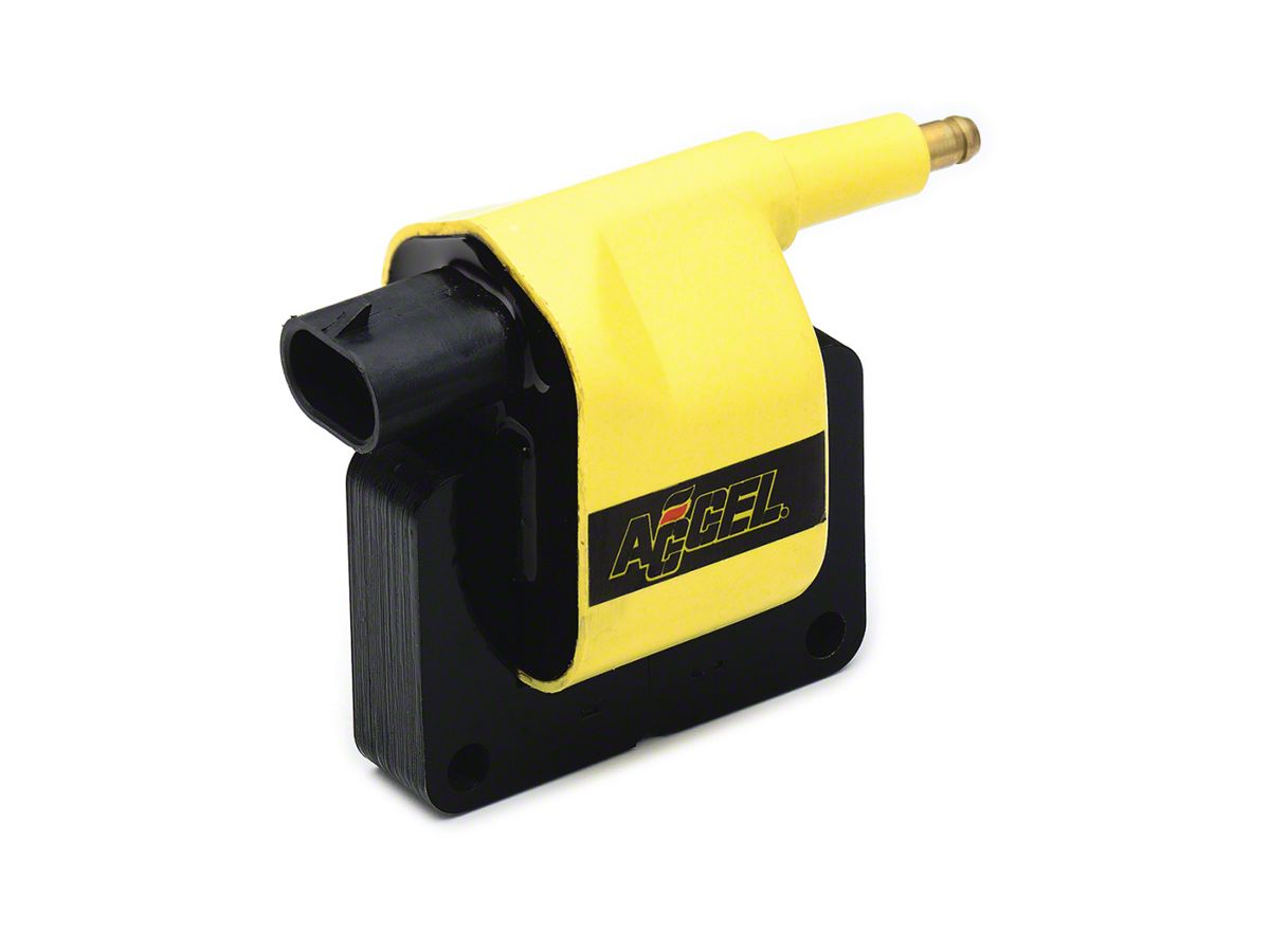 Accel Jeep Wrangler SuperCoil Ignition Coil; Yellow 140021 (91-02 Jeep  Wrangler YJ & TJ)