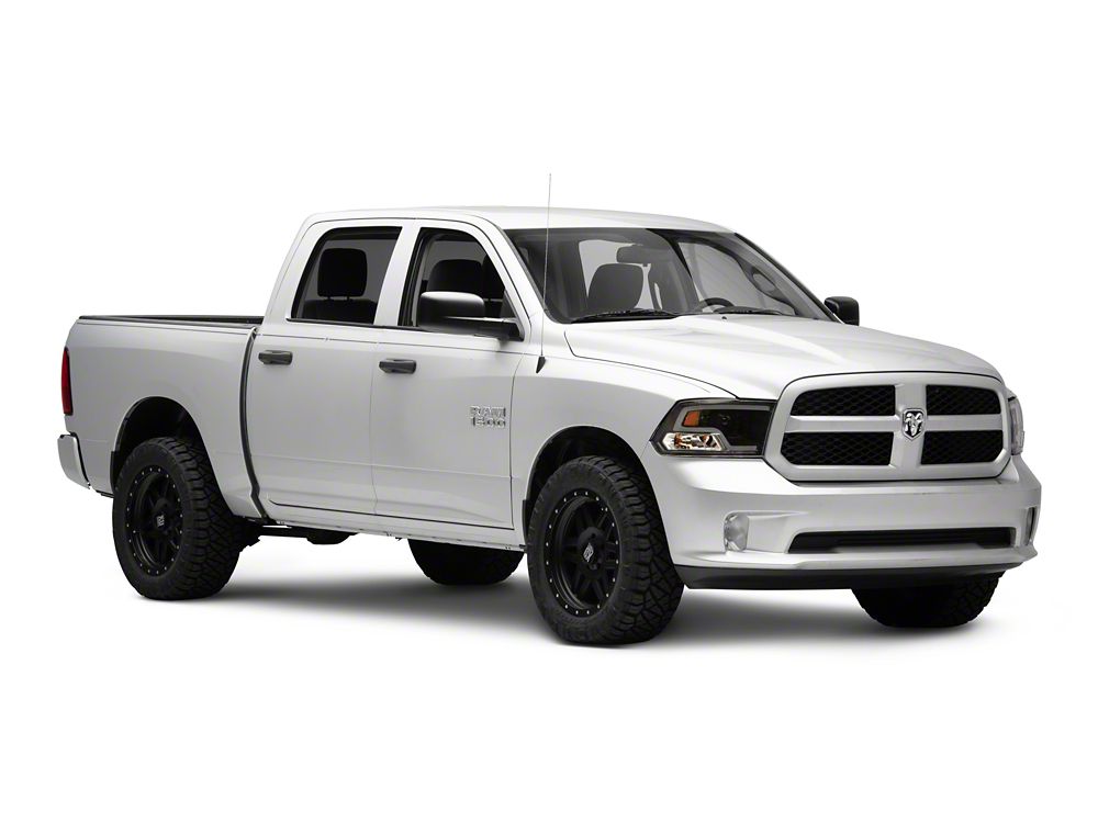 Raxiom LED Halo Projector Headlights; Black Housing; Clear Lens (09-18 RAM 1500 w/ Factory Halogen Non-Projector Headlights) | Raxiom Raxiom LED Halo Projector Headlights; Black Housing; Clear Lens (09-18 RAM 1500 w/ Factory Halogen Non-Projector Headlights) | Raxiom