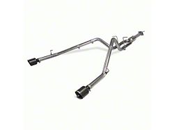 Carven Exhaust Competitor Series Dual Exhaust System with Ceramic Black Tips; Rear Exit (19-22 5.7L RAM 1500 w/ Factory Dual Exhaust)