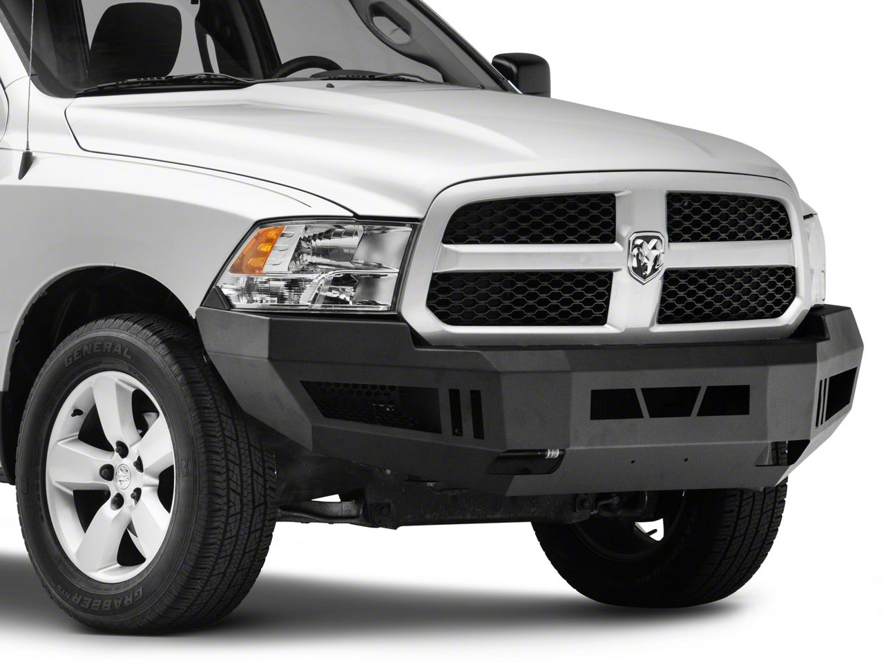 RAM 1500 Armour Front Bumper; Black (09-12 RAM 1500)