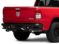 Armour Rear Bumper with LED Lights; Black (19-22 RAM 1500)