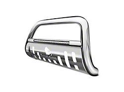 Beacon Bull Bar with Skid Plate; Stainless Steel (19-22 Silverado 1500, Excluding ZR2)