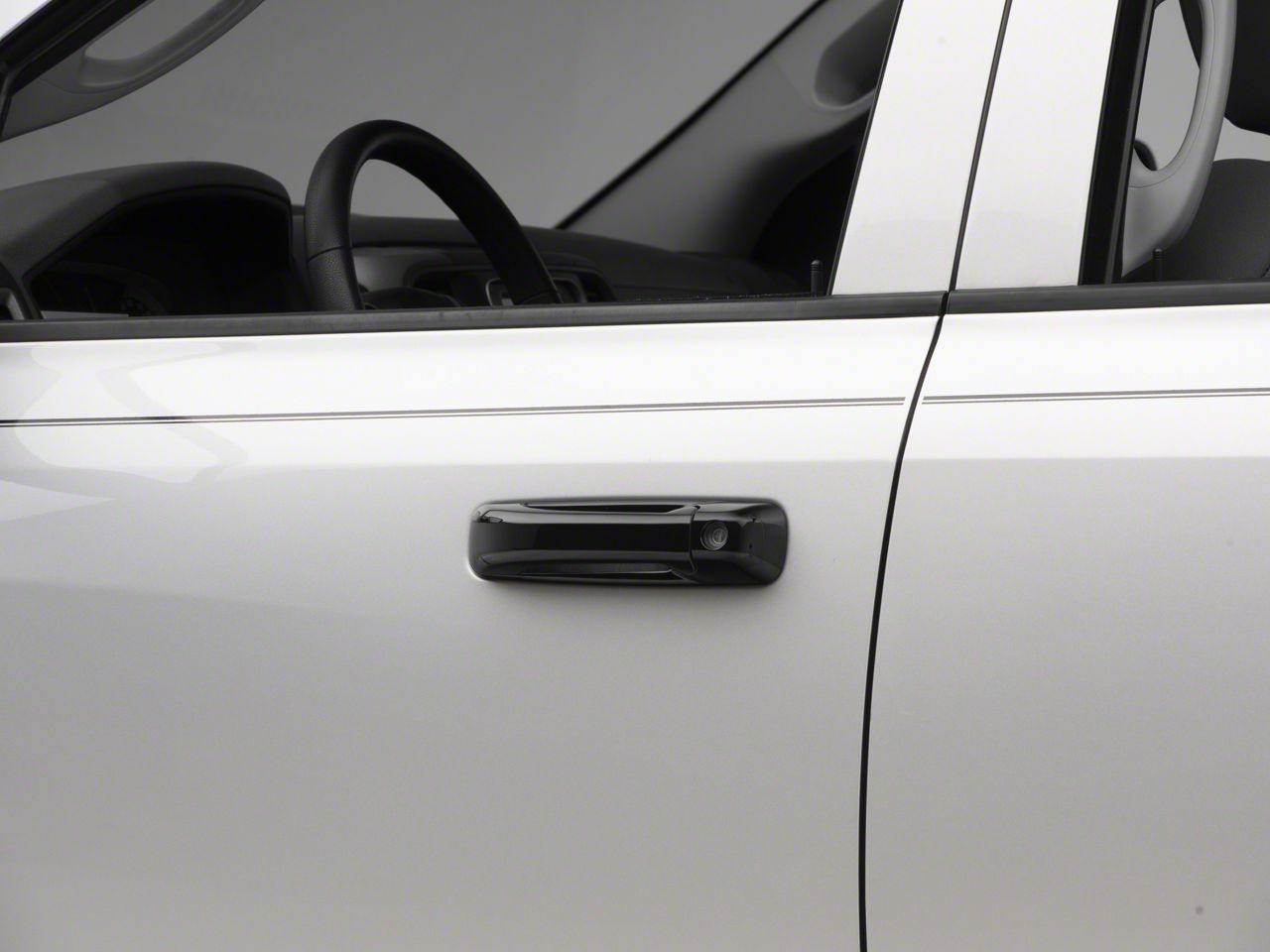 black car door handle covers