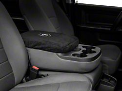 Center Console Cover with RAM Logo; Black (94-26 RAM 1500 w/ Bucket Seats)