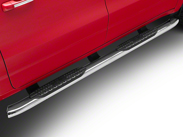 Pro Traxx 5-Inch Oval Side Step Bars; Stainless Steel (19-23 RAM 1500 Crew Cab)