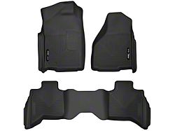 Husky Liners X-Act Contour Front and Second Seat Floor Liners; Black (02-18 RAM 1500 Quad Cab)