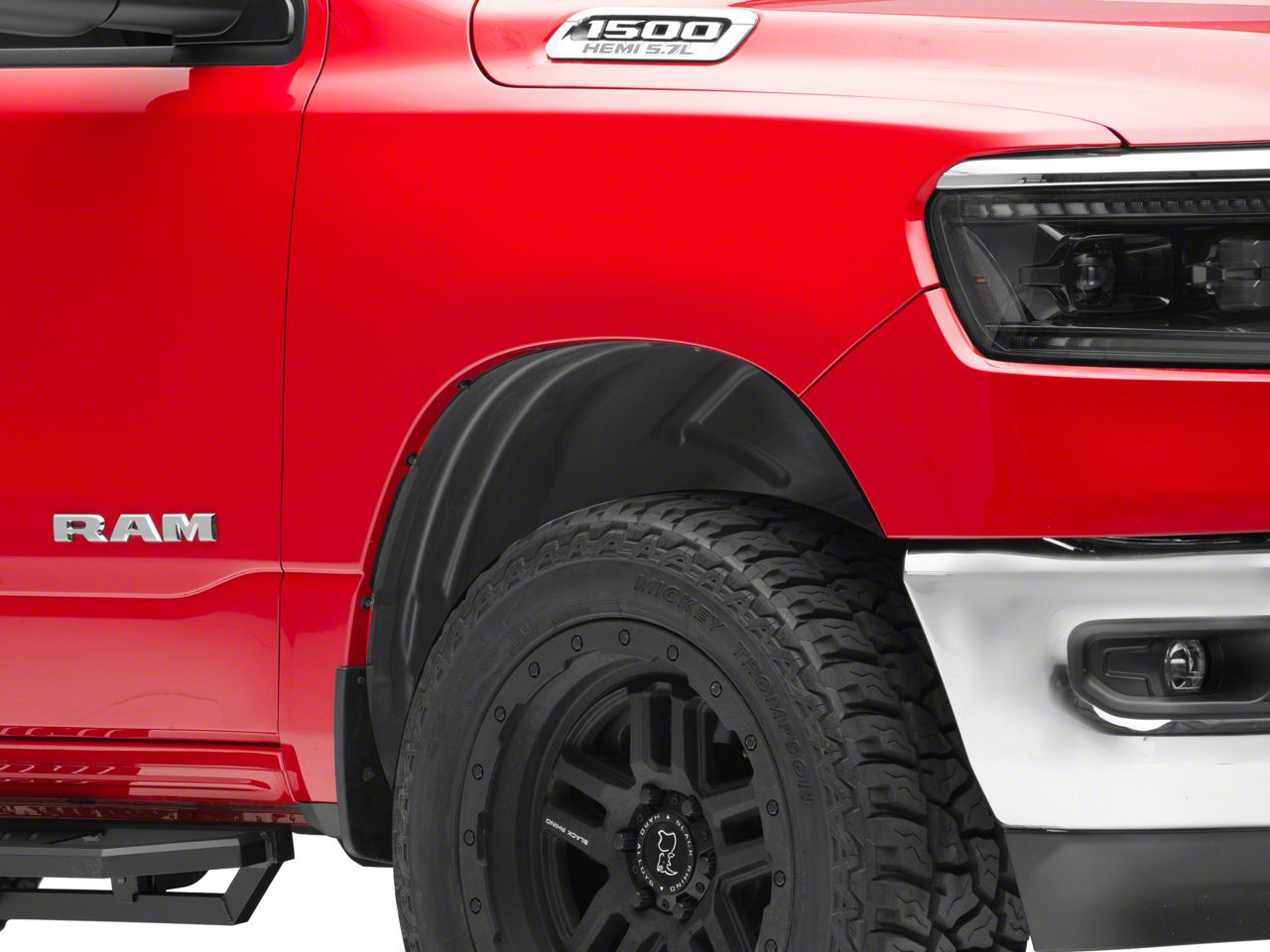 Front Fender Liners Pair For Ram 1500 2019-2022 | Driver & Passenger Side | Plastic Black
