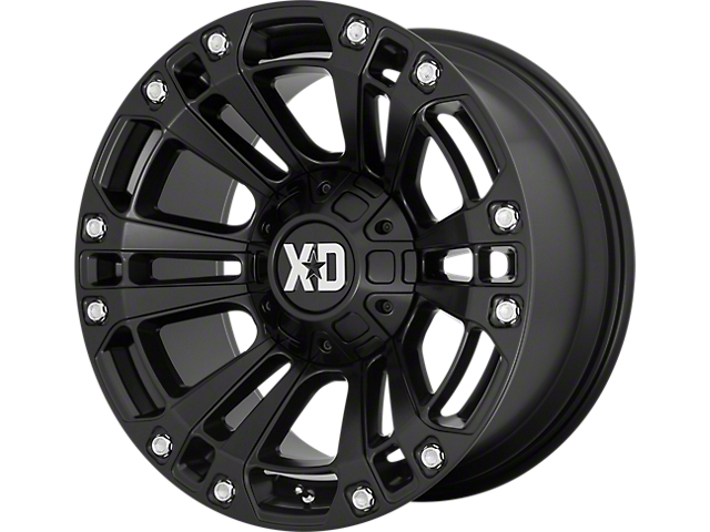 XD Monster 3 Satin Black Wheel; 20x9 (18-23 Jeep Wrangler JL)