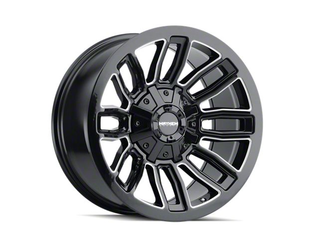 Mayhem Wheels Decoy Gloss Black Milled 5-Lug Wheel; 20x10; -19mm Offset (14-21 Tundra)