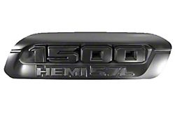 Mopar HEMI 5.7L Hood Emblem; Driver Side; Black (19-23 RAM 1500, Excluding TRX)