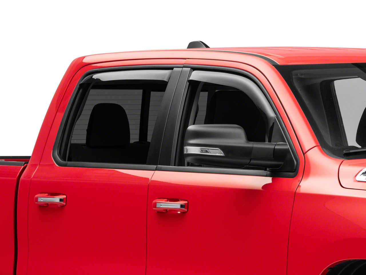 RAM 1500 Ventgard Window Deflectors; Smoked (19-22 RAM 1500 Crew Cab ...