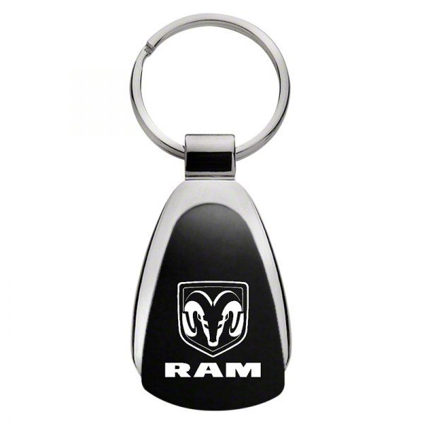 RAM 1500 RAM Teardrop Key Fob; Black