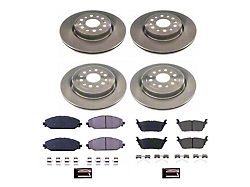 PowerStop OE Replacement 6-Lug Brake Rotor and Pad Kit; Front and Rear (19-22 RAM 1500)