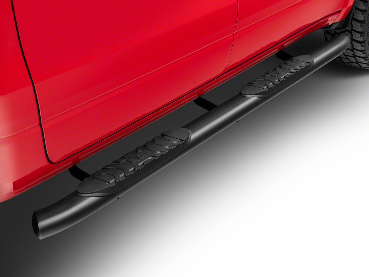 Rough Country RAM 1500 Oval Nerf Side Step Bars; Black 21004 (1922 RAM