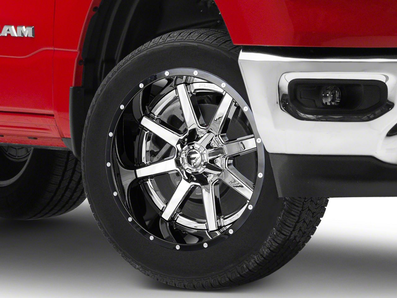 Fuel Wheels Tacoma Maverick Chrome with Gloss Black Lip 6-Lug Wheel ...