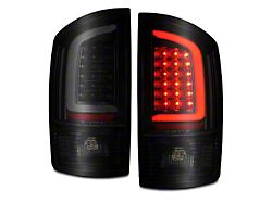 LED Tail Lights; Black Housing; Smoked Lens (02-05 RAM 1500)