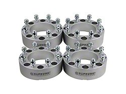 Supreme Suspensions 2-Inch Pro Billet Wheel Spacers; Silver; Set of Four (03-11 RAM 2500)