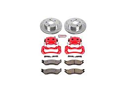 PowerStop Z36 Extreme Truck and Tow 5-Lug Brake Rotor, Pad and Caliper Kit; Front (2002 RAM 1500)