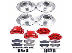 PowerStop Z23 Evolution Sport 8-Lug Brake Rotor, Pad and Caliper Kit; Front and Rear (03-08 RAM 2500)
