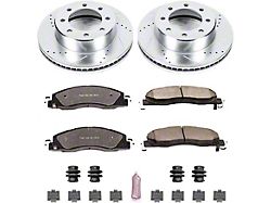 PowerStop Z36 Extreme Truck and Tow 8-Lug Brake Rotor and Pad Kit; Front (09-18 RAM 2500)