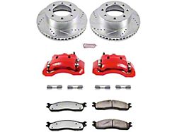 PowerStop Z36 Extreme Truck and Tow 8-Lug Brake Rotor, Pad and Caliper Kit; Front (06-08 RAM 1500 Mega Cab)